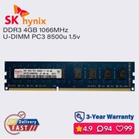 Sk hynix 4gb 1066mhz ddr3 bộ nhớ mờ máy tính để bàn pc ram pc3 1.5v 8500u