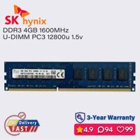 Sk hynix 8gb 4gb 1600mhz ddr3 bộ nhớ mờ máy tính để bàn pc ram pc3 1.5v 12800u