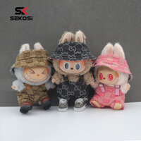 Sk17cm Labubububu Phụ Kiện Búp Bê Mũ Quần Áo Quần Bộ Giày Búp Bê Labububupu Mũ Xô Thông Thường + Bộ Yếm