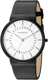 Skagen Men's SKW6243 Ancher Black Leather Watch