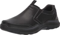 Skechers Men's Expended-morgo Leather Slip on Moccasin