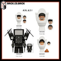 Skibidi Toilet Đồ chơi Lắp ráp Nhân vật Bồn cầu Di Động Mô hình Skibidi Toilet Bản Mới KDL821