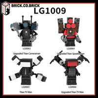 Skibidi Toilet  Đồ chơi Lắp ráp Nhân vật Toilet Man Series Super Titan TV Man Mô hình Am Thanh Người Màn Hình LG1009