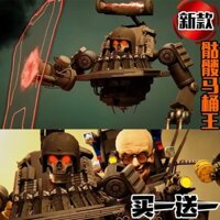 skibidi toilet Tương thích với các khối xây dựng Skeleton King mới của LEGO, nhà vệ sinh không gian thiên văn và quà tặn