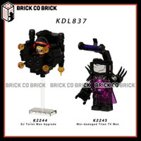 Skibidi Toiletồ chơi Lắp ráp Nhân vật  DJ Toilet Man Upgrade Mô hình Titan Tivi Man Khổng Lồ Phá Hủy KDL837