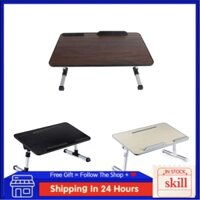 Skill Bed Folding Table Aluminium Alloy Skid Resistance Double Baffle Lap Standing Desk for Home Dormitory