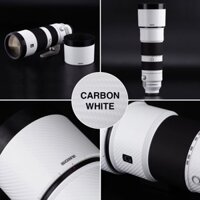 Skin 3M vân nổi carbon white cho combo máy a73,lens samyang24-70