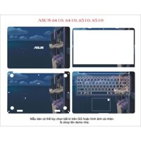 Skin dán cho laptop Asus A410 , S410 , A510 ,S510 theo yêu cầu