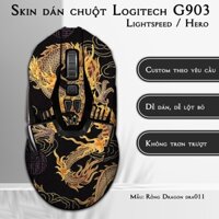 Skin dán chuột Logitech G903 mẫu Rồng Dragon dra011 | Miếng dán Film 3M chống trơn trượt