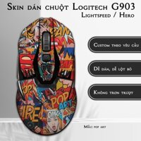 Skin dán chuột Logitech G903 mẫu pop art | Miếng dán Film 3M chống trơn trượt