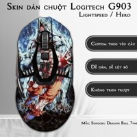 Skin dán chuột Logitech G903 mẫu Songoku Dragon Ball 7vnr001 | Miếng dán Film 3M chống trơn trượt