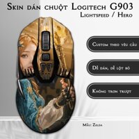 Skin dán chuột Logitech G903 mẫu Zelda | Miếng dán Film 3M chống trơn trượt