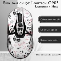 Skin dán chuột Logitech G903 mẫu Dễ thương So Cute scu002 | Miếng dán Film 3M chống trơn trượt