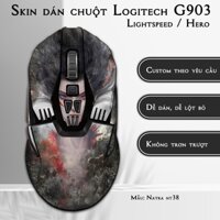 Skin dán chuột Logitech G903 mẫu Natra nt38 | Miếng dán Film 3M chống trơn trượt