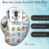 Skin dán chuột Logitech MX Ergo mẫu Doremon Dor001 | Miếng dán Film 3M chống trơn trượt