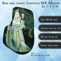 Skin dán chuột Logitech MX Master 2s / 3 / 3s mẫu Bạch Hổ Tộc Thần acp029 | Miếng dán Film 3M chống trơn trượt