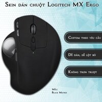 Skin dán chuột Logitech MX Ergo mẫu Black Matrix | Miếng dán Film 3M chống trơn trượt