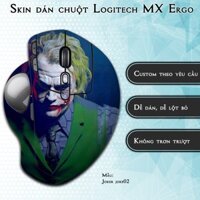 Skin dán chuột Logitech MX Ergo mẫu Joker joke02 | Miếng dán Film 3M chống trơn trượt