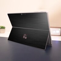 Skin dán hình Aluminum Chrome đen xước cho Surface Go, Pro 2, Pro 3, Pro 4, Pro 5, Pro 6, Pro 7, Pro X - Mã den-xuoc - Surface Pro 2