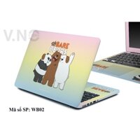 skin dán laptop Ba chú Gấu Bear VNO SKIN cao cấp cho các dòng máy laptop