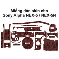 Skin dán máy ảnh Sony Alpha NEX-5 / NEX-5N mẫu Nordic | Film 3M vân nổi | custom theo yêu cầu