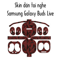 Skin dán tai nghe Samsung Galaxy Buds Live | Film 3M vân nổi | Chống trơn trượt