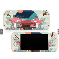 Skin decal dán Nintendo Switch Lite mẫu cây nấm (đã cắt sẵn, dễ dán)