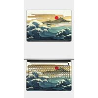 Skin Japan art cho Dell Asus Hp lenovo Acer Thinkpad Msi in hình theo yêu cầu miếng dán laptop máy tính