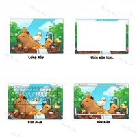 Skin laptop mẫu Capybaza Cute, miếng dán decal laptop in được cho mọi dòng máy, nhận nhận in theo yêu cầu...