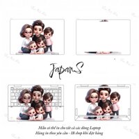 Skin laptop mẫu Gia Đình, decal dán bảo vệ laptop in được cho mọi dòng máy, nhận in theo yêu cầu...