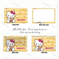 Skin laptop mẫu HELLO KITTY NEW in theo yêu cầu, miếng dán decal bảo vệ laptop cho mọi dòng máy...