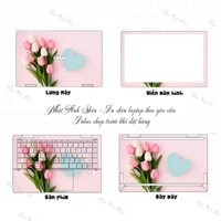 Skin laptop mẫu HOA TULIP, decal dán bảo vệ laptop in được cho mọi dòng máy, nhận in theo yêu cầu...