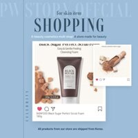 [Skinfood] Black Sugar Perfect Scrub Foam 180g - Tẩy tế bào chết lỗ chân lông & tẩy tế bào chết Sữa rửa mặt tạo bọt mềm & giàu bọt, loại bỏ tế bào da chết - Chăm sóc da tẩy tế bào chết cho nam và nữ (6,34 oz)