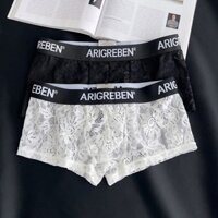 Skinny Nam Quần Lót Thấp Trong Suốt Bốn Đáy Boxer Ren Mỏng Phong Cách 2.26 Quần Gợi Cảm Thoáng Khí Thoải Mái