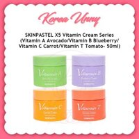 [skinpastel] Kem vitamin c x5 50ml (vitamin c Bơ / vitamin b blueberry / vitamin c Cà Rốt / Cà Rốt) / vitamin c / Nếp Nhăn / Quà Tặng Cửa