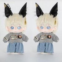 Skjk 20cm Sang Trọng Búp Bê Mũ, Băng Đô Quấn Tóc Đen Trắng Mô Phỏng Tai Động Vật Vòng, Quà Tặng Bé Gái Mềm Kawaii Đuôi Mũ Dễ Thương Cho Búp Bê Cotton Fit 1 / 3 Đồ Chơi Búp Bê Trang Trí