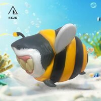 Skjk Cá Mập Nhựa Trang Trí, Giả Cá Voi Cá Mập Cá Mập Ong Trang Trí, Động Vật Đại Dương Nhân Vật Nhựa Hoạt Hình Hoang Dã Tượng Động Vật Trang Trí Khoa Học Viễn Tưởng Người Hâm Mộ