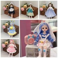 Skjk Công Chúa Dress Up Búp Bê Bjd, Tóc Dài Gót Cao 30cm Bjd Búp Bê Có Quần Áo, Đồ Chơi Nhà Chơi Có Tóc Giả Bóng Trang Điểm Khớp 1 / 6 SD Công Chúa Bóng Trang Điểm Chung Búp Bê Tập Đi