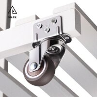 Skjk Đồ Nội Thất Bánh Tắt Tiếng 4 Con Lăn Cao Su Mềm Cho Xe Đẩy Cũi Bé Giường Bánh Xe