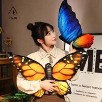 Skjk Động Vật Ném Gối, Trang Trí Phòng Gối Bướm 3D Trang Trí, Đồ Chơi Trẻ Em Nhiều Màu Sắc Dễ Thương Mềm Mại Nhà Sofa Nhồi Bông Đệm Động Vật Sang Trọng