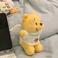Skjk Gấu Pooh Winnie Búp bê sang trọng, Gấu Winnie có đôi cánh Búp bê nhồi bông Winnie Cosplay, Gấu mềm mại sang trọng Cosplay sáng tạo có cánh Đồ chơi búp bê nhồi bông Đồ chơi trẻ em