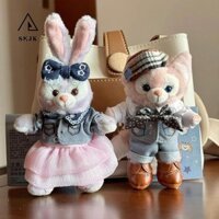 Skjk Shirley Mei Mặt Dây Chuyền, Móc Chìa Khóa Denim Duffy Gấu Móc Khóa, Thú Nhồi Bông Đáng Yêu Trang Trí Dễ Thương Sang Trọng Búp Bê Gấu Móc Khóa Quà Tặng Trang Sức