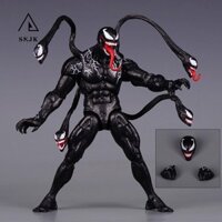 Skjk Venom 3 Đồ chơi mô hình, Vũ điệu cuối cùng Marvel Venom Nhân vật hành động, Trang trí máy tính để bàn 3D sưu tập 7 "Venom Anime Hình búp bê Trang trí xe hơi
