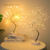 Skl Đèn Ngủ led Dây Đồng mini Hình Cây Thông Giáng Sinh Trang Trí Phòng Ngủ Gia Đình