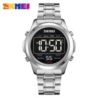 Skmei Đồng Hồ Đeo Tay Điện Tử Chống Nước Bằng Thép Không Gỉ Sang Trọng Cho Nam
