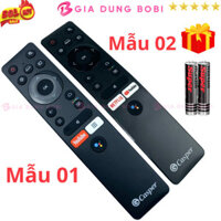 SKU151 - Remote điều khiển tivi Casper Mã 04, Điều Khiển TV Casper Internet Có Giọng Nói - Tặng kèm pin