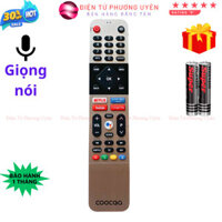 SKU251 - Remote điều khiển tivi COOCAA Mã 02, giọng nói, điều khiển TV COOCAA - Tặng kèm pin