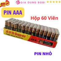 SKU341 - Pin AAA AVO Super 1.5v, Pin 3A hộp 60 viên, loại pin nhỏ dùng cho remote, đồ chơi