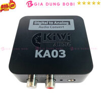 SKU361 - Bộ Chuyển Đổi Âm Thanh Digital KiWi KA03, chuyển đổi từ tín hiệu quang / Coaxial sang Audio R/L
