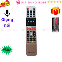 SKU368 - Remote điều khiển tivi SKYWORTH Mã 06 giọng nói, điều khiển TV SKYWORTH - Tặng kèm pin